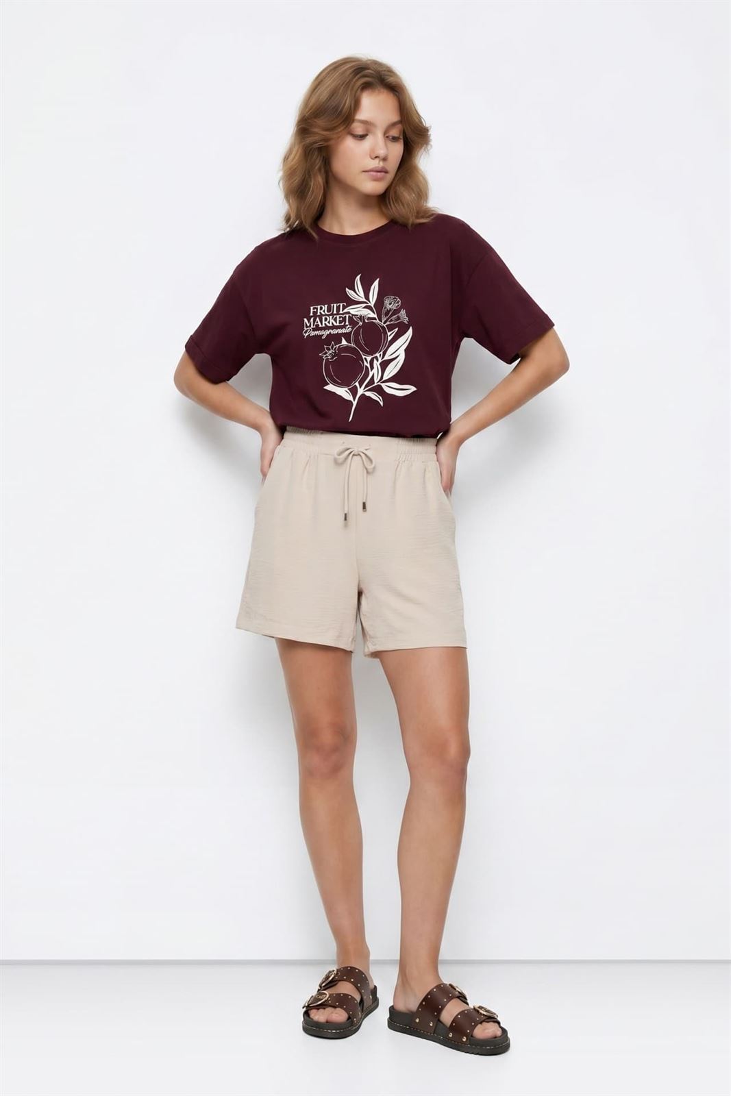 Camiseta morada estampado flores, Rosalia - Imagen 2