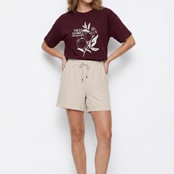 Camiseta morada estampado flores, Rosalia - Imagen 2