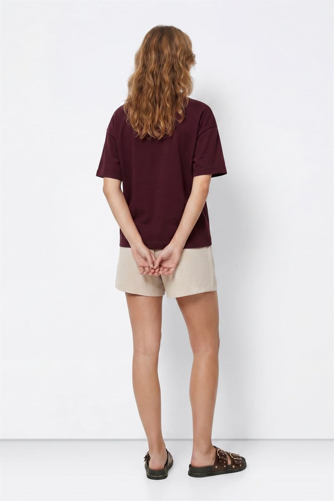Camiseta morada estampado flores, Rosalia - Imagen 3