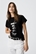 Camiseta negra Estampado Frontal Metálico, Kika - Imagen 2