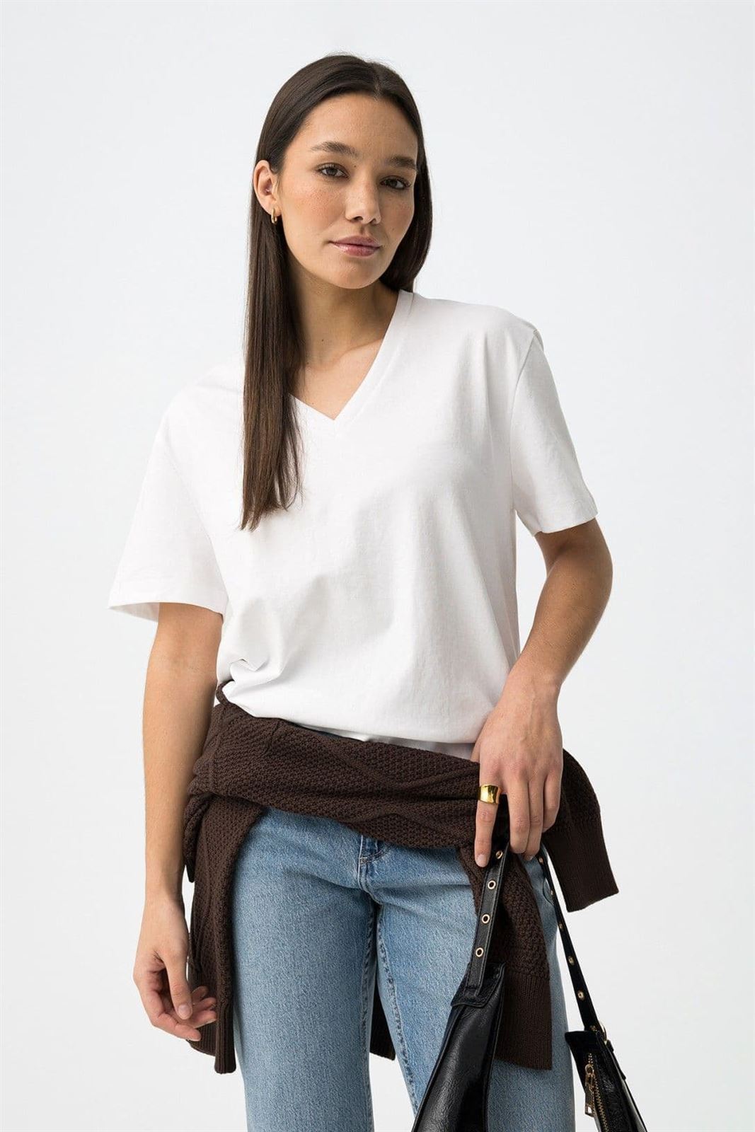 Camiseta Relaxed Blanca, Jinnie - Imagen 1