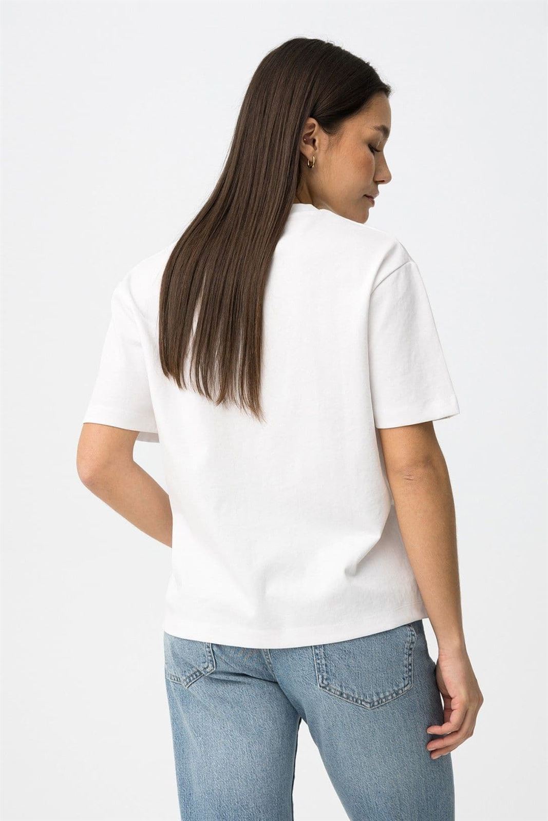 Camiseta Relaxed Blanca, Jinnie - Imagen 4