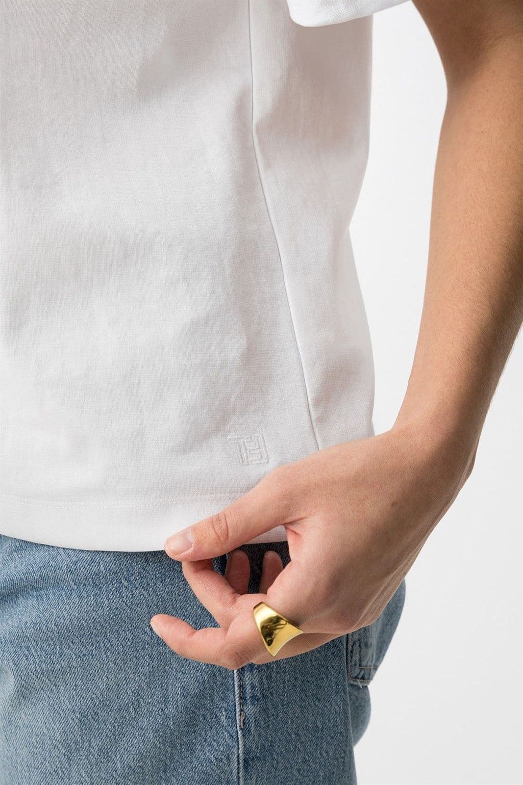 Camiseta Relaxed Blanca, Jinnie - Imagen 5