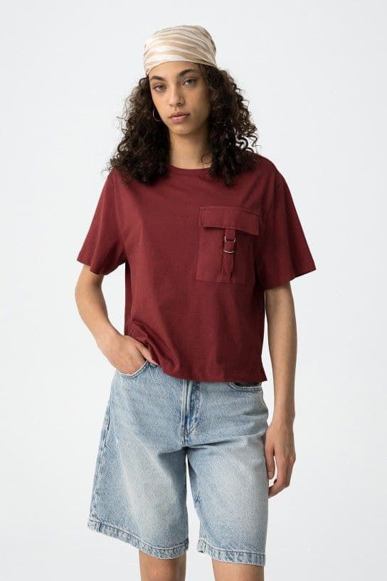 Camiseta Relaxed Fit con Bolsillo y Hebilla, Rooty - Imagen 3