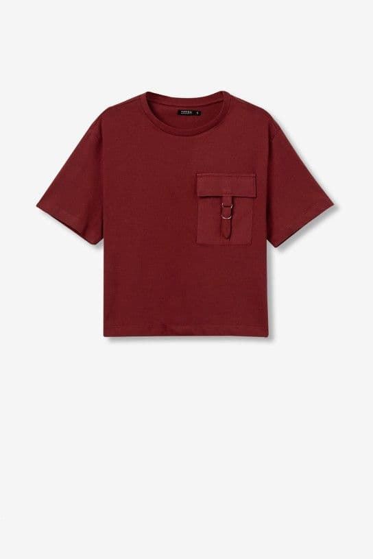 Camiseta Relaxed Fit con Bolsillo y Hebilla, Rooty - Imagen 6