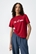 Camiseta roja apliques, Flora - Imagen 1