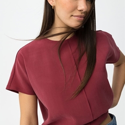 Camiseta roja efecto soft, Taormina - Imagen 1