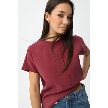 Camiseta roja efecto soft, Taormina - Imagen 1