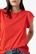 Camiseta roja Mangas con Efecto Arrugado, Kira - Imagen 2