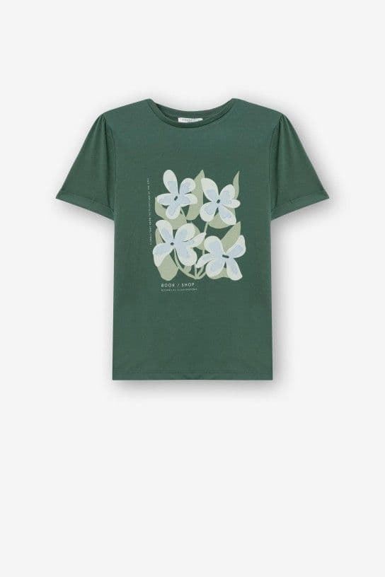 Camiseta verde flores, Jessy - Imagen 5