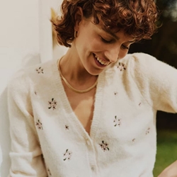 Cárdigan Byomea beige - Imagen 1