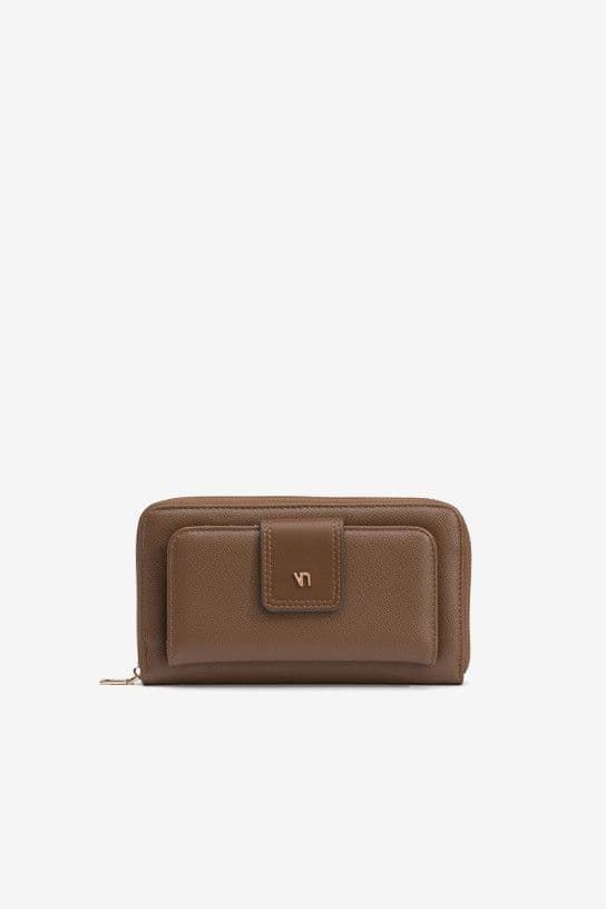 Cartera grande efecto piel - Imagen 1