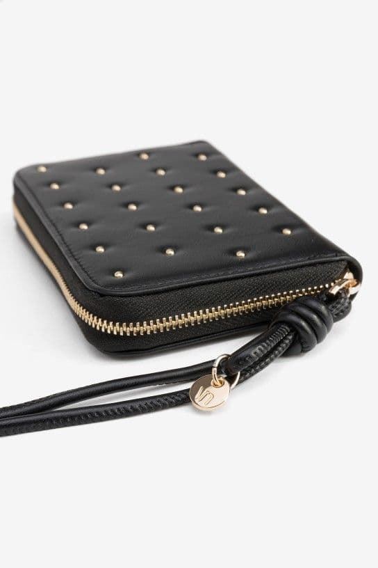 Cartera negra tachas doradas - Imagen 2