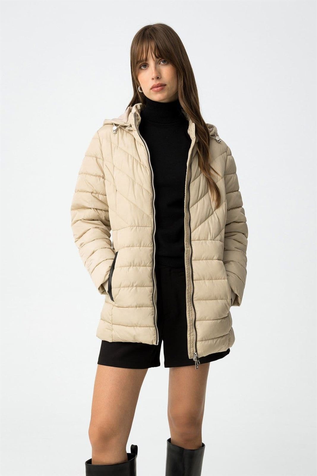 Cazadora acolchada beige, Pennye - Imagen 3