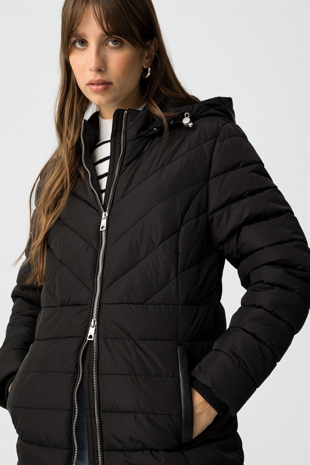 Cazadora acolchada negra, Pennye - Imagen 8
