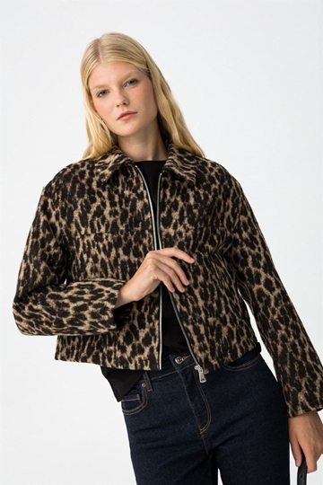 Cazadora estampado leopardo, Rizz - Imagen 1