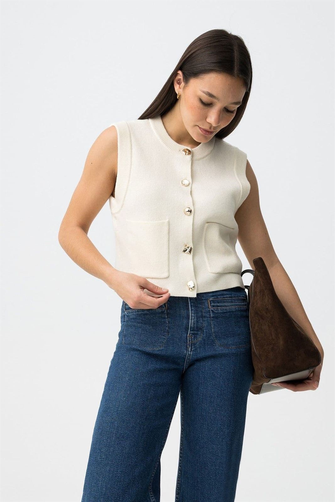 Chaleco blanca botones, Carter - Imagen 2