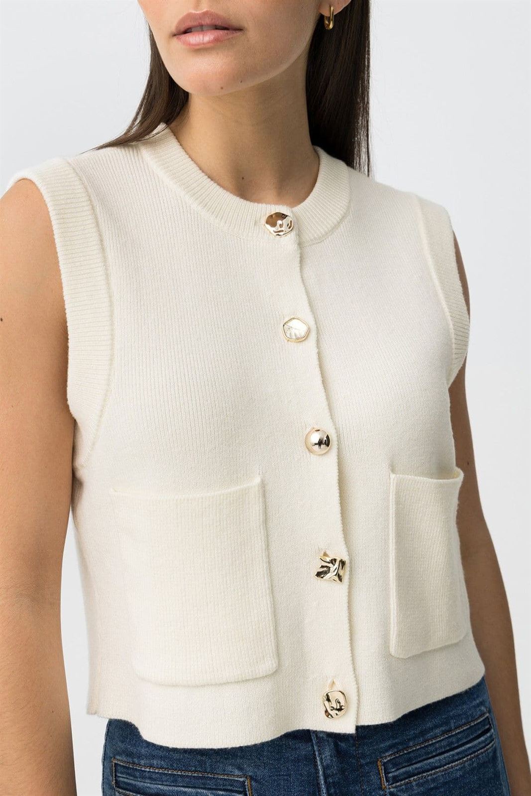 Chaleco blanca botones, Carter - Imagen 4