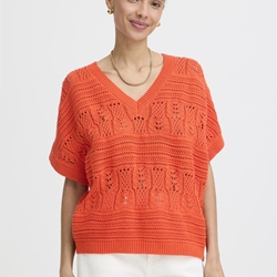 Chaleco calado narnaja, By Nero - Imagen 1