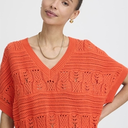 Chaleco calado narnaja, By Nero - Imagen 2