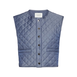 Chaleco fino guateado denim, Deluks - Imagen 1