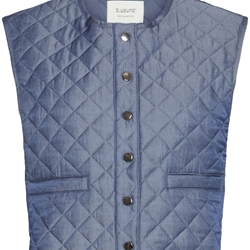 Chaleco fino guateado denim, Deluks - Imagen 1