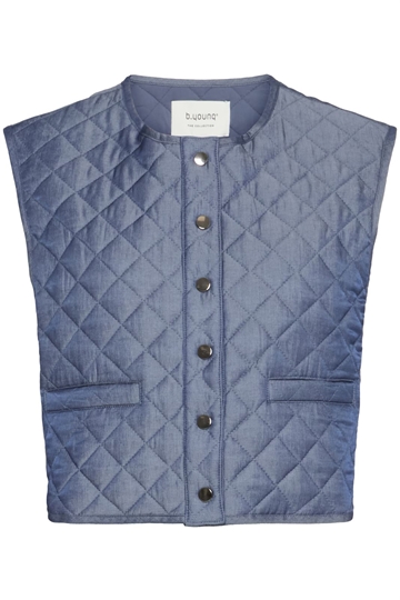 Chaleco fino guateado denim, Deluks - Imagen 1