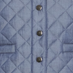 Chaleco fino guateado denim, Deluks - Imagen 2