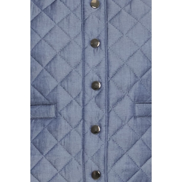 Chaleco fino guateado denim, Deluks - Imagen 2