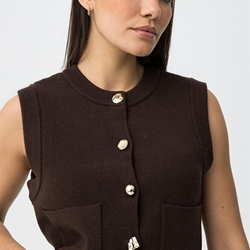 Chaleco marrón botones, Carter - Imagen 1