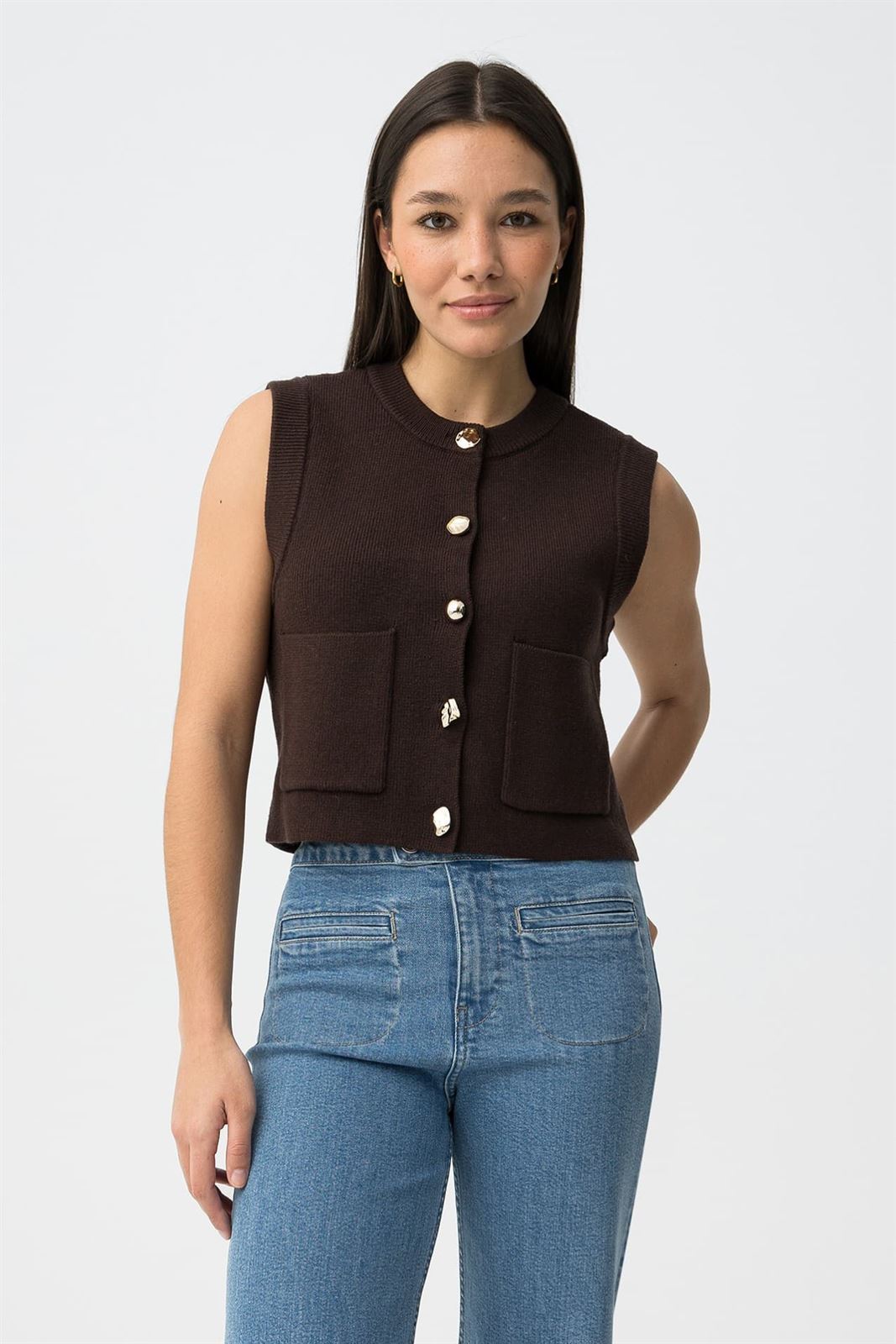 Chaleco marrón botones, Carter - Imagen 4