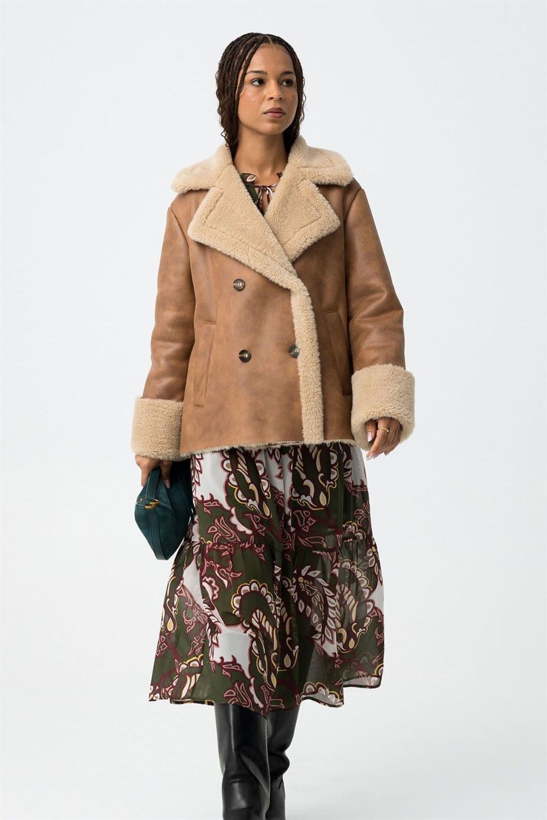 Chaqueta camel relajada, Casay - Imagen 1