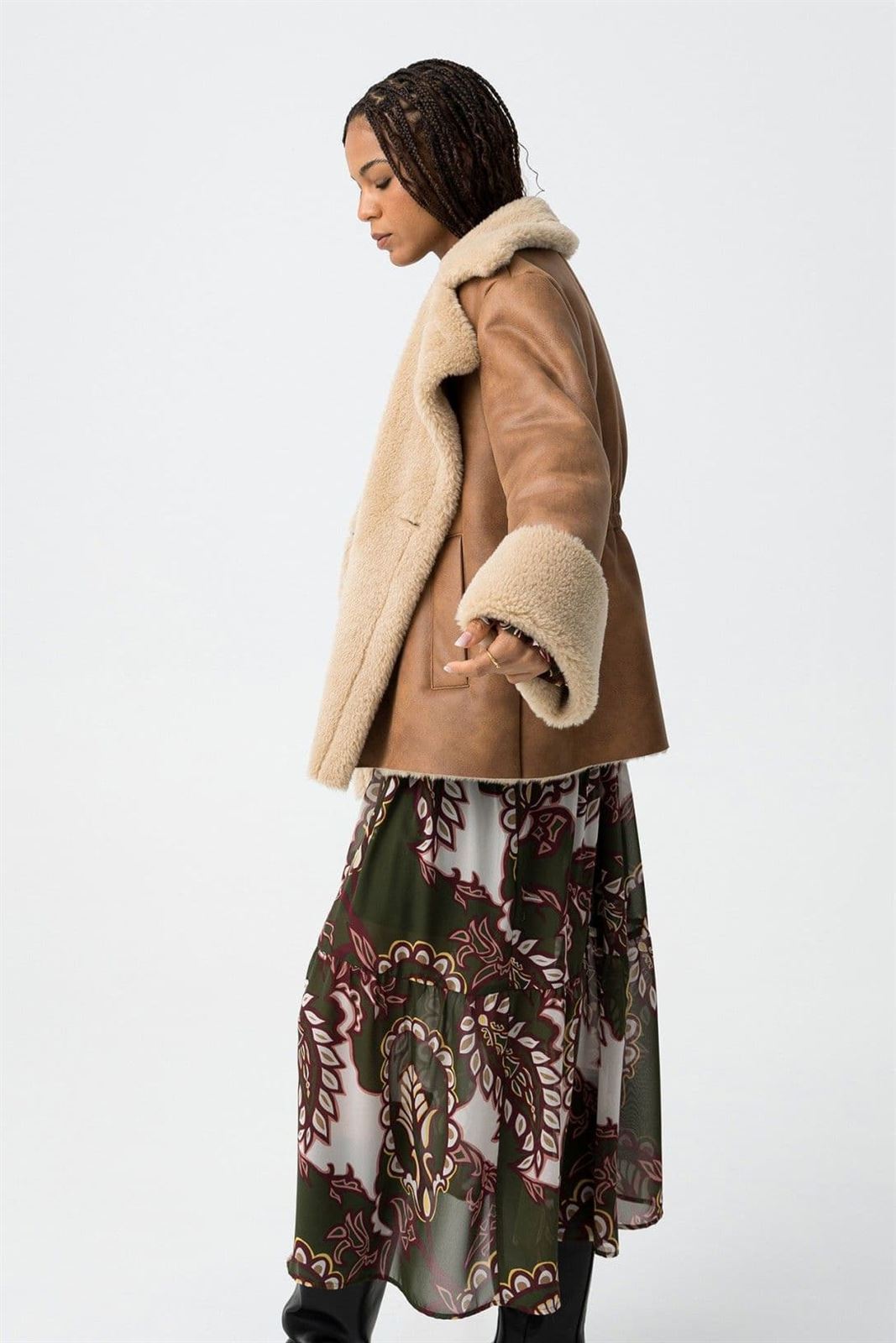 Chaqueta camel relajada, Casey - Imagen 3