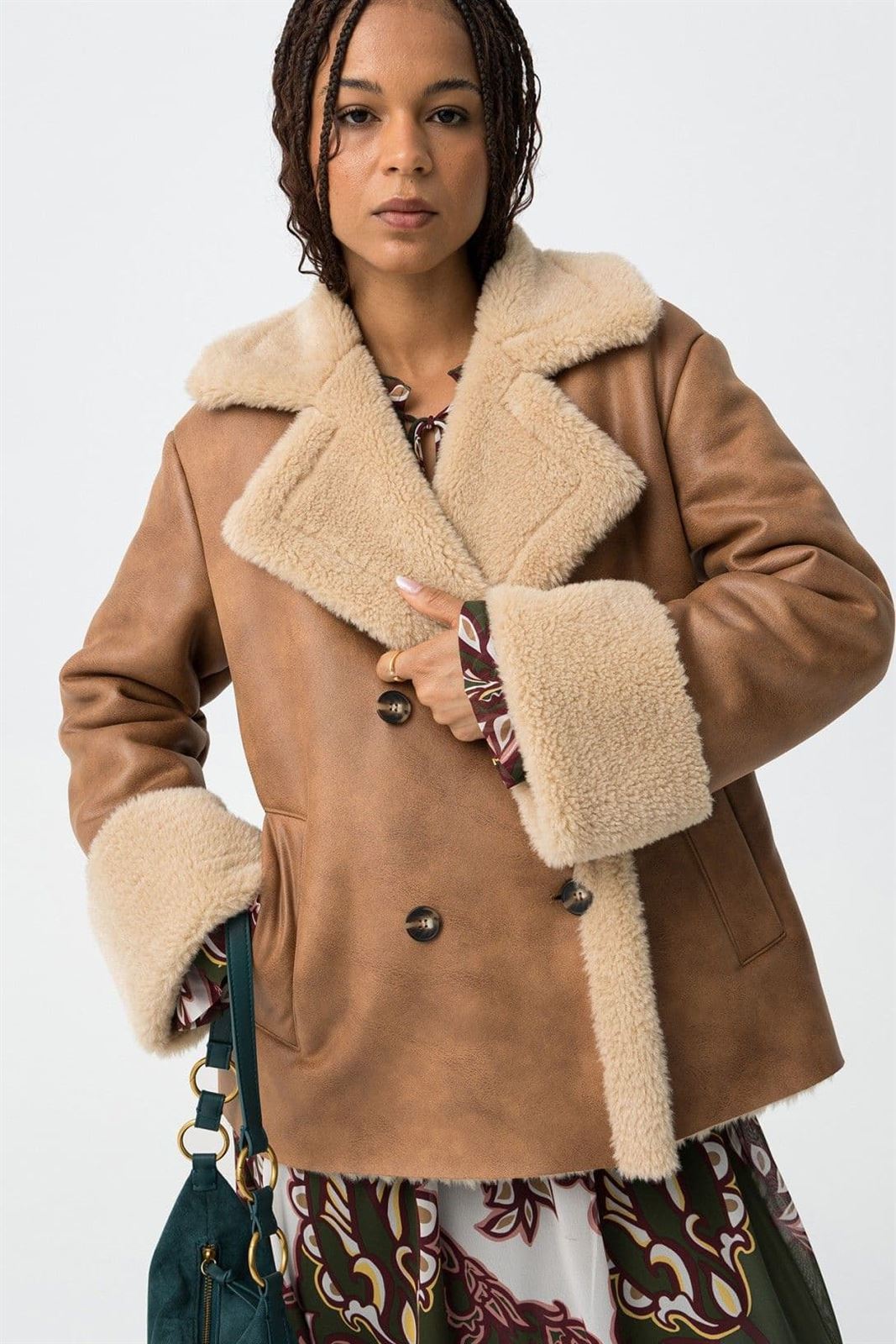 Chaqueta camel relajada, Casey - Imagen 5