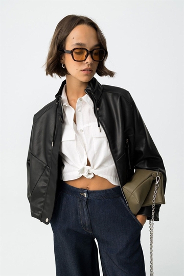 Chaqueta Oversized Efecto Piel, Piu - Imagen 2