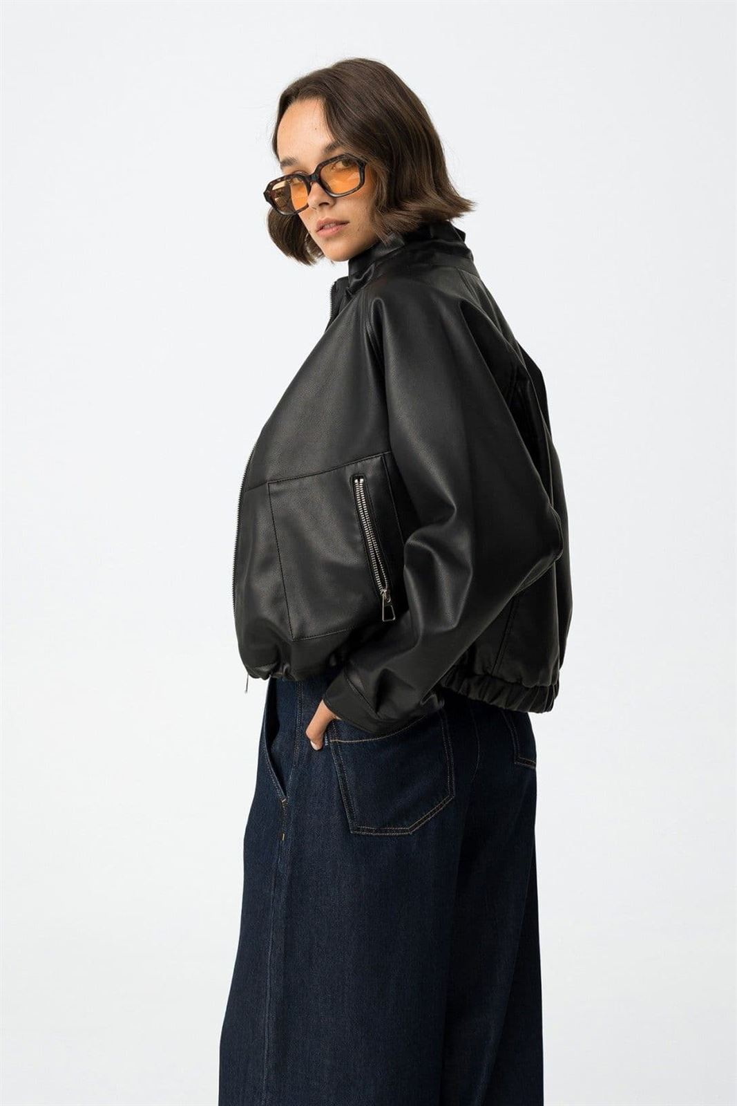 Chaqueta Oversized Efecto Piel, Piu - Imagen 6
