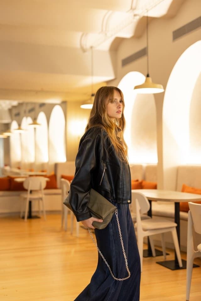 Chaqueta Oversized Efecto Piel, Piu - Imagen 8