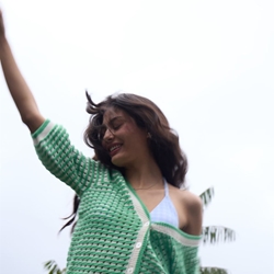 Chaqueta punto calado verde, Ih Ardina - Imagen 2