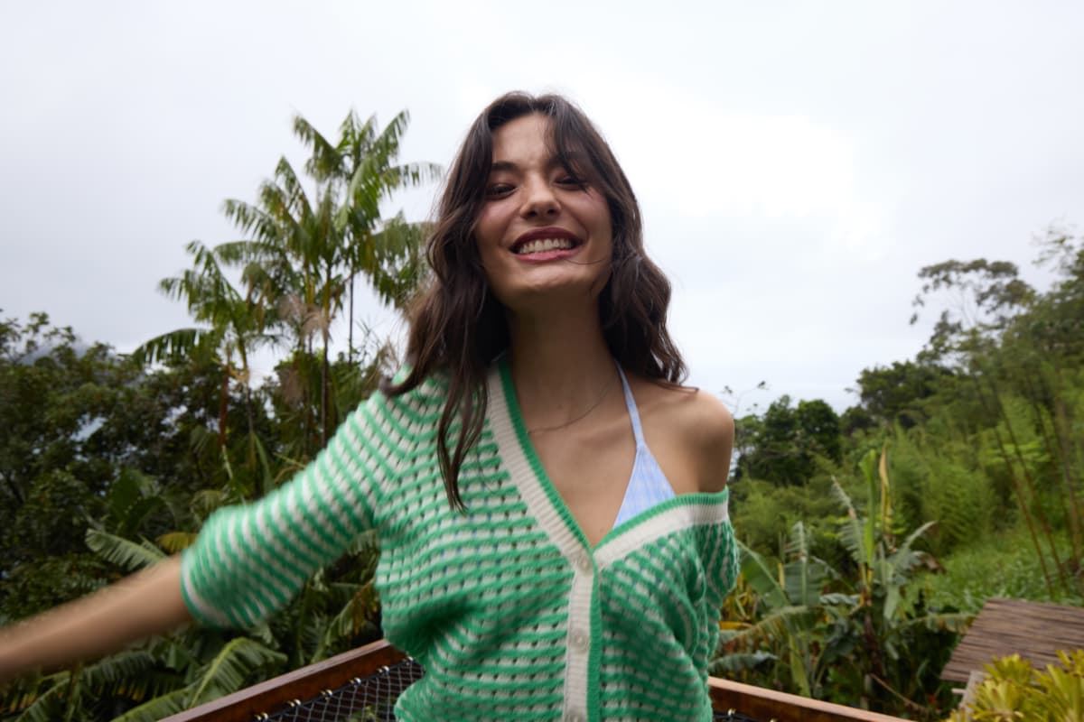 Chaqueta punto calado verde, Ih Ardina - Imagen 8