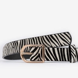 Cinturón piel estampado cebra, Córdoba - Imagen 1