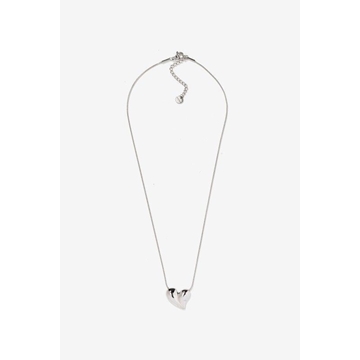 Collar corazón plateado - Imagen 1