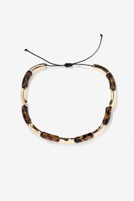 Collar de cuentas doradas - Imagen 1