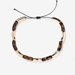 Collar de cuentas doradas - Imagen 1