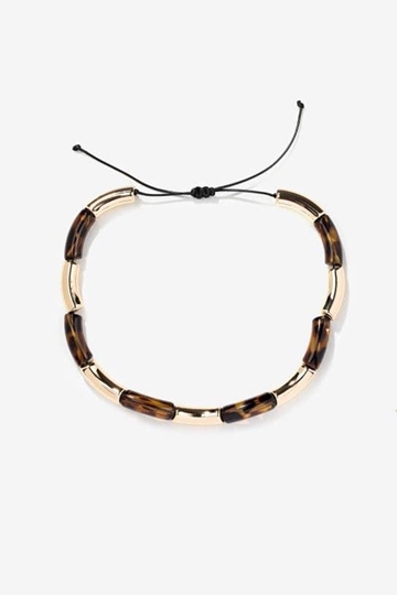 Collar de cuentas doradas - Imagen 1