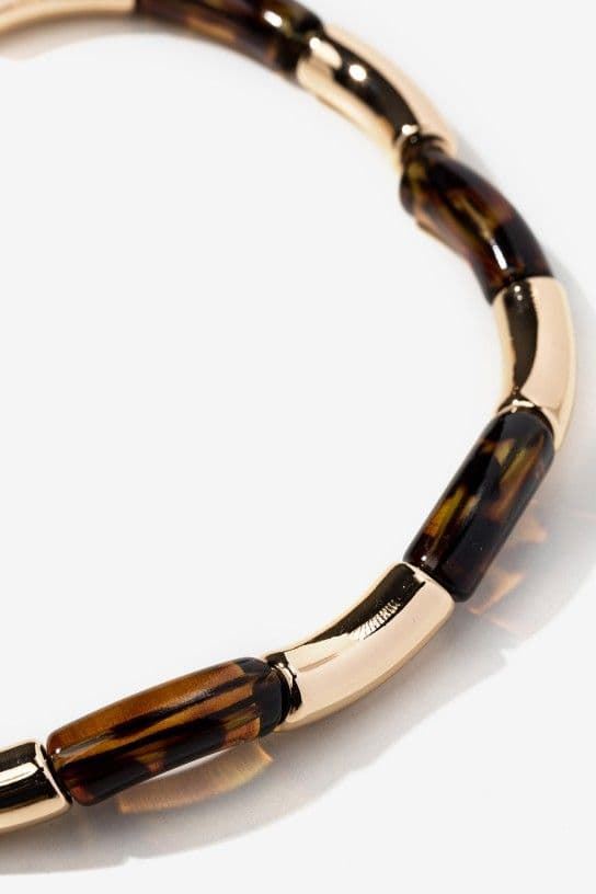 Collar de cuentas doradas - Imagen 2