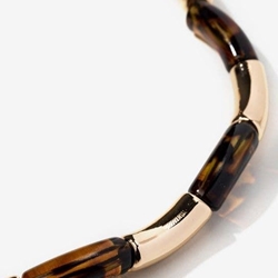 Collar de cuentas doradas - Imagen 2