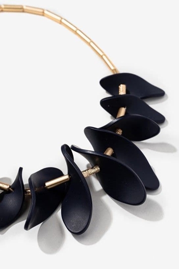 Collar pétalos azules - Imagen 2