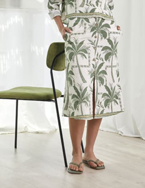 Falda midi estampada, Gem - Imagen 5