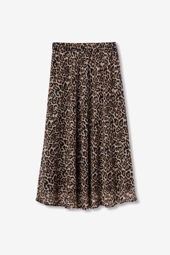 Falda midi leopardo, Dalmata - Imagen 1
