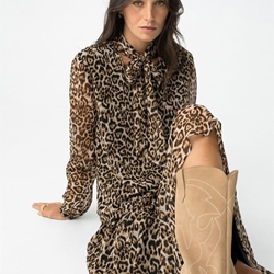 Falda midi leopardo, Dalmata - Imagen 2